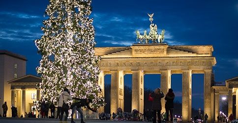 Weihnachtsbaum am Brandenburger Tor Weihnachtsbaum am Brandenburger Tor