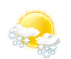 leichter Schnee-Schauer leichter Schnee-Schauer